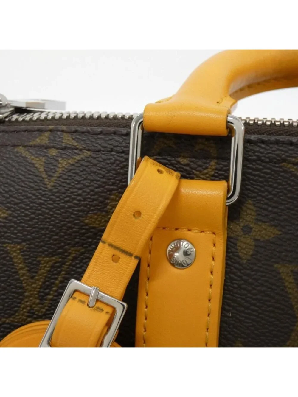 Louis Vuitton Monogram Macassar Keepall Bandouliere 25 Boston Bag